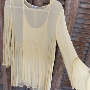 Yellow dress with slip from LACUSA.